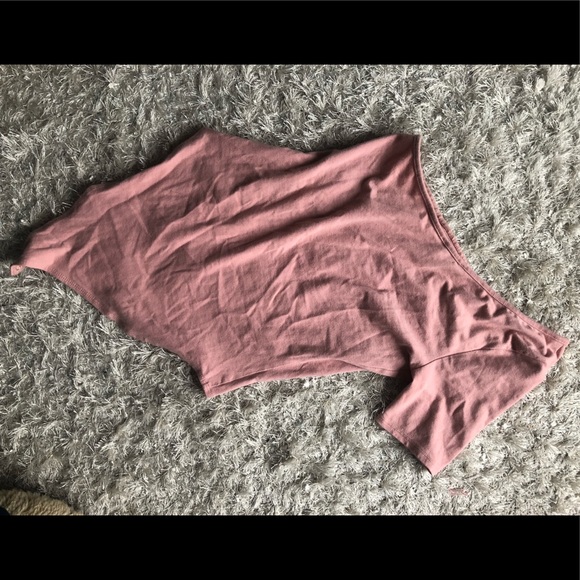 Pink one sleeve forever 21 bodysuit - Picture 1 of 3